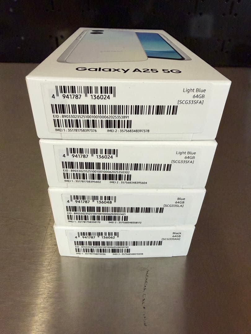 Samsung Galaxy A25 5G 64GB 4台セット