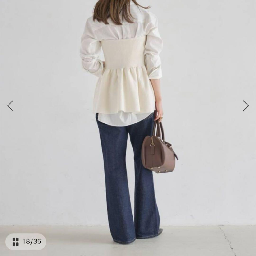 ノーブル　Noble ニットビスチェ　ナチュラル