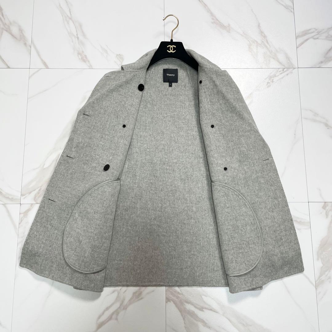 定価7.5万✨Theory セオリー ダブルブレストピーコート カシミヤ 近年