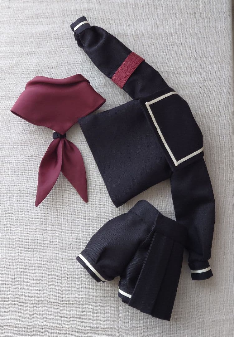 ドール用　衣装(ブラック)　アウトフィット　1/4サイズ　ハンドメイド