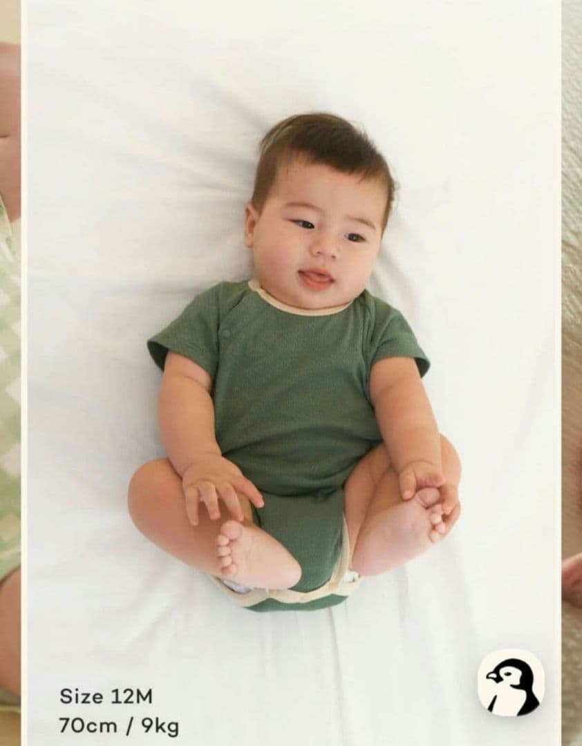 KONNY コットンメッシュボディスーツ 7点セット 12M