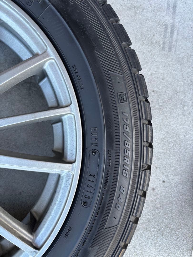 15インチ タイヤ　ホイールセット スタッドレスタイヤ　175/65R15