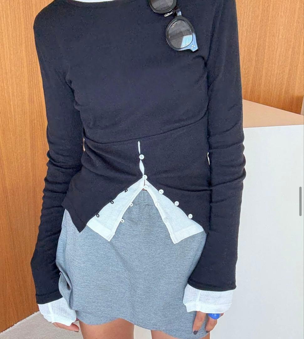 searoomlynn スカートwithハーフレギンス　グレー　FREE