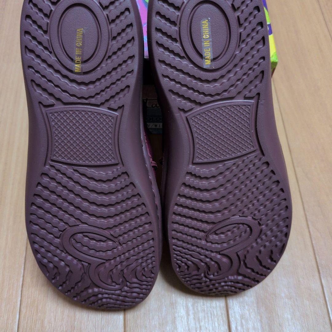 新品　 エスタシオン　本革 パッチワークスリッポン　スニーカー　Lサイズ