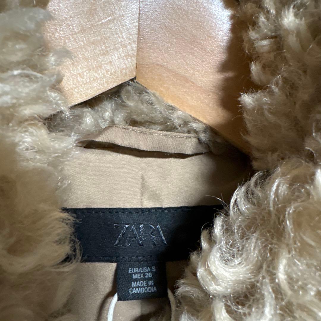 ZARA ザラ トグルボタン フェイクファージャケット S