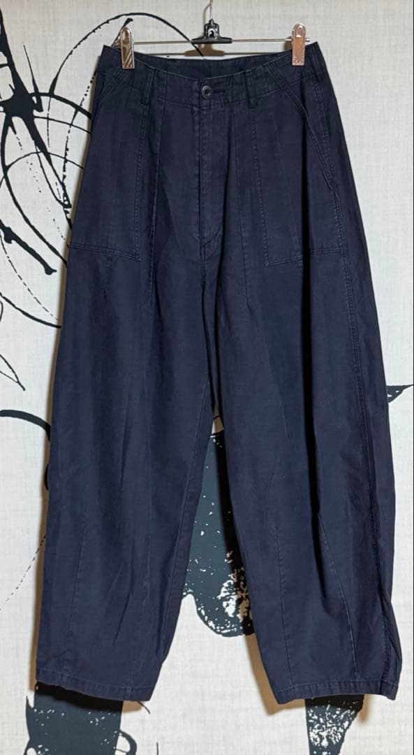 RHC ロンハーマン ミリタリーワイドパンツ ネイビー XS