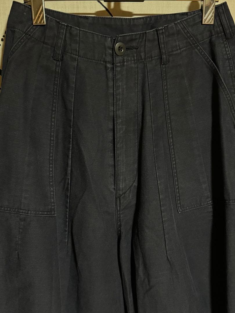 RHC ロンハーマン ミリタリーワイドパンツ ネイビー XS