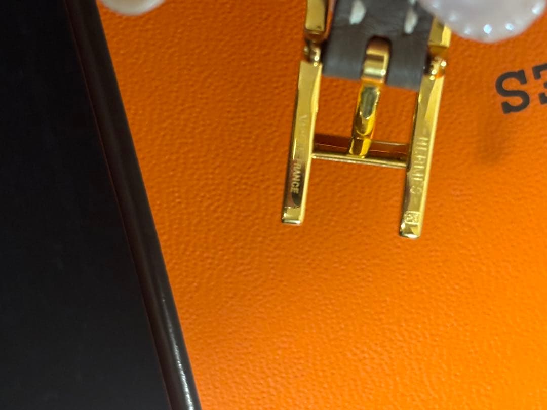 エルメス　HERMES レザーブレスレット　ビーアピ　ドゥブルトゥール