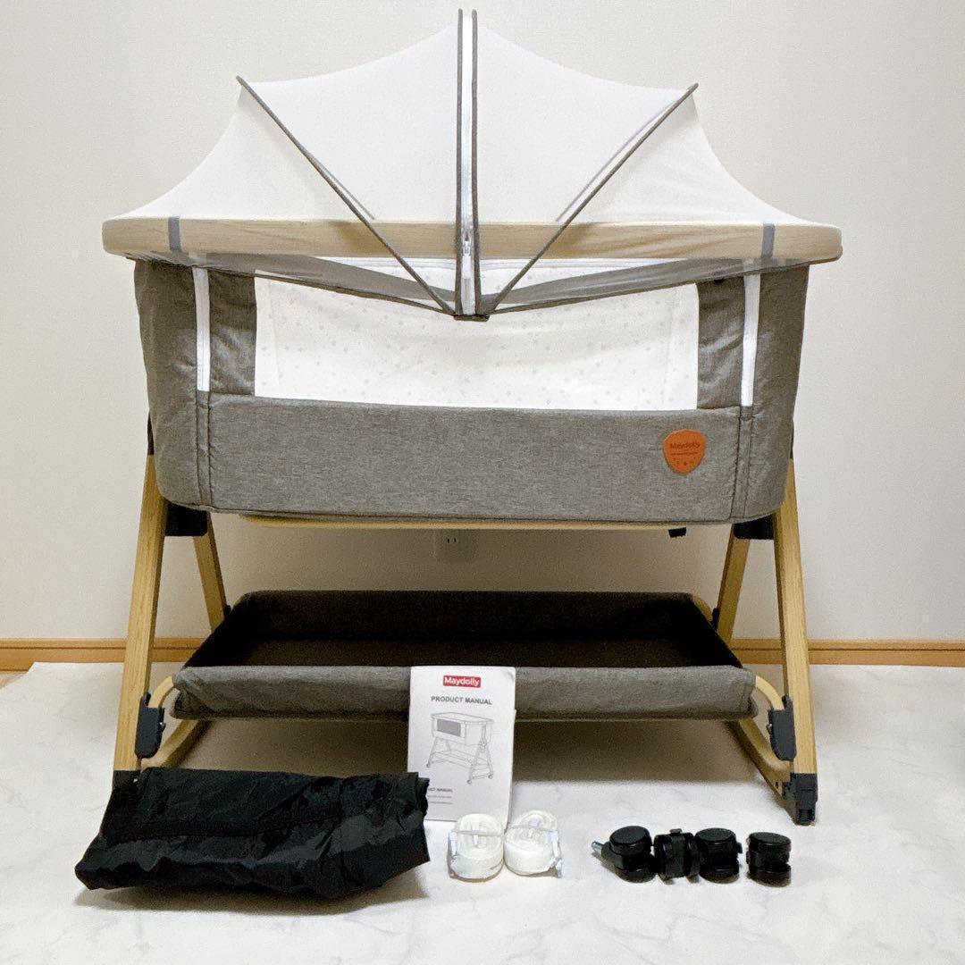 極美品 付属品完備 playkids Maydolly HZDMJ ベビーベッド
