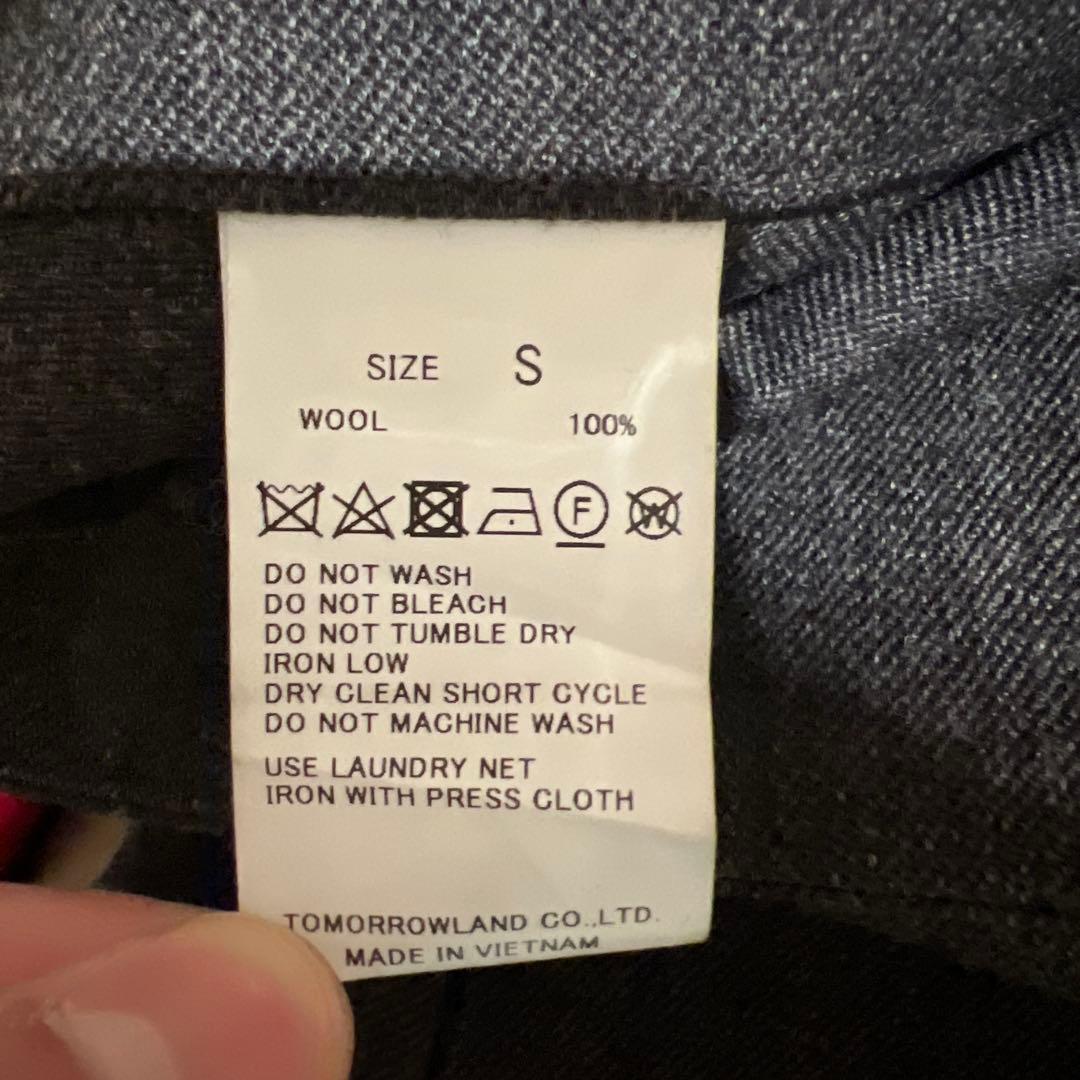 【TOMORROWLAND】シェットランドウールツイード サファリジャケット