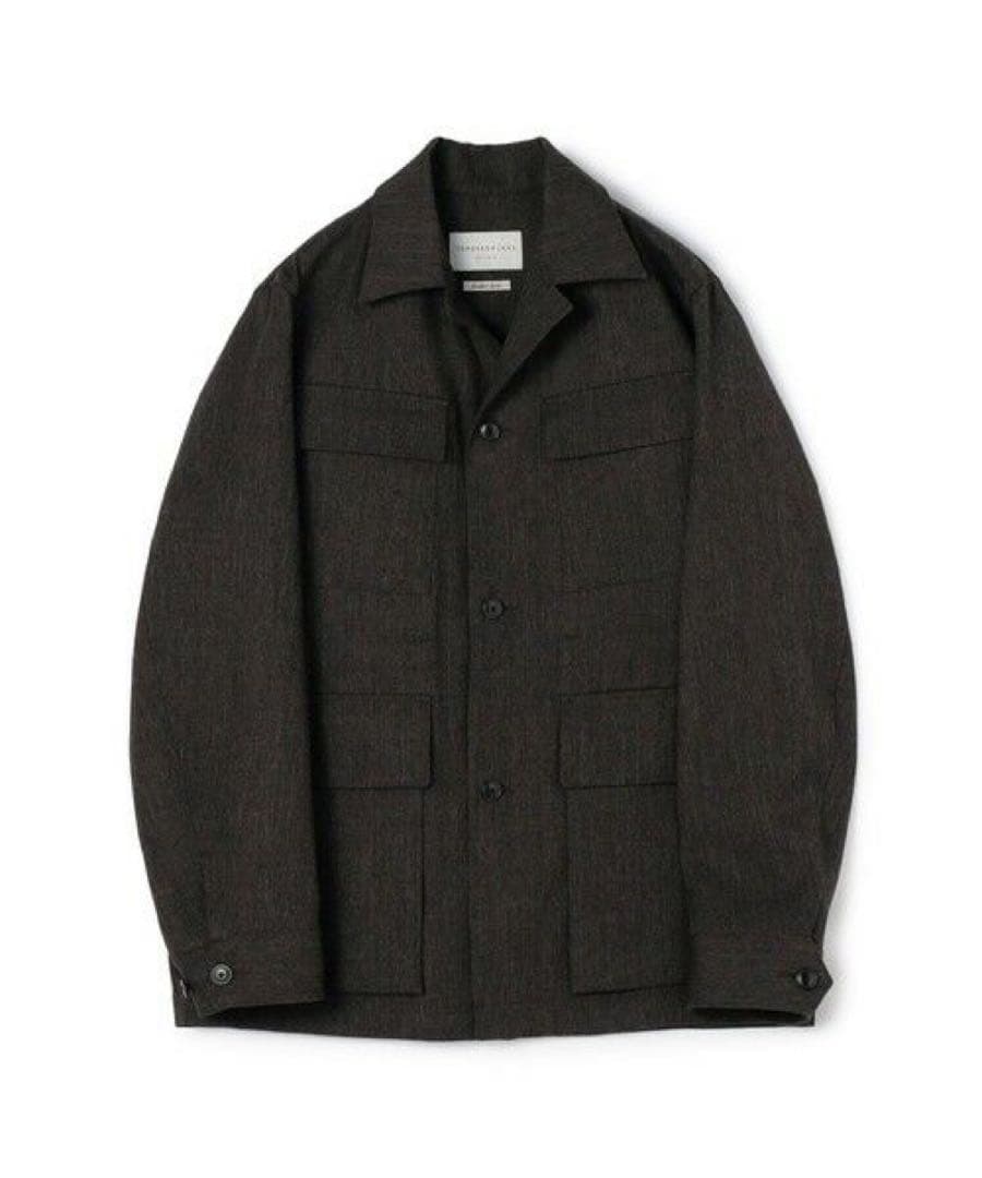 【TOMORROWLAND】シェットランドウールツイード サファリジャケット