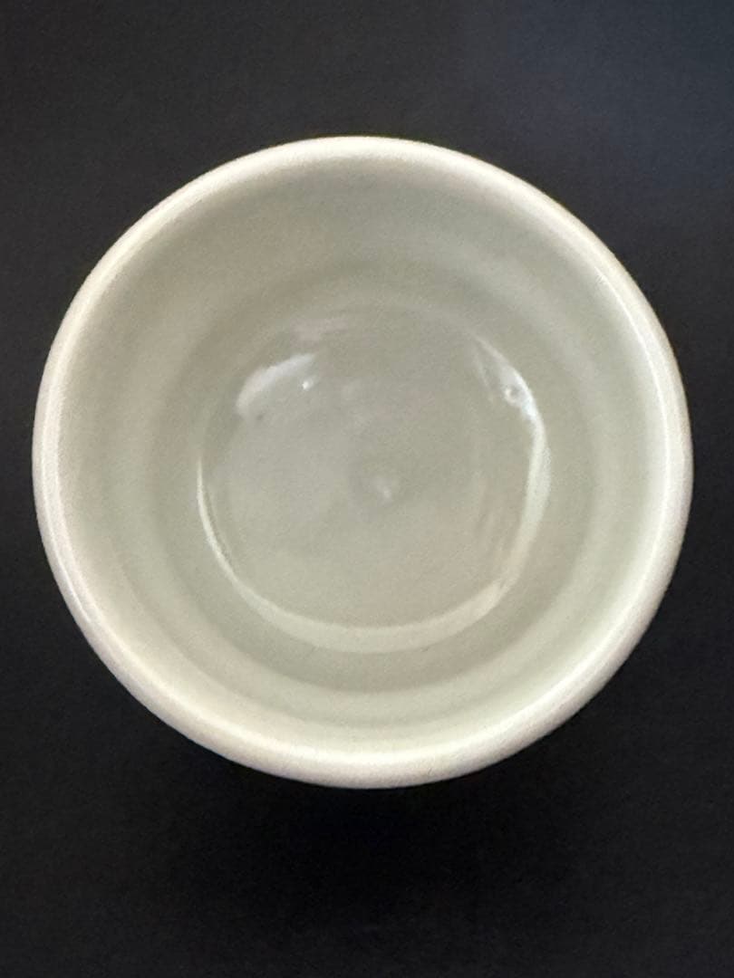 河本五郎　染付舞人ぐい呑　共箱、共布、栞