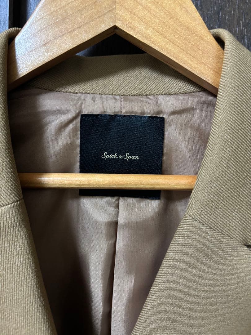 キャメル色 ダブルブレスト テーラードジャケット