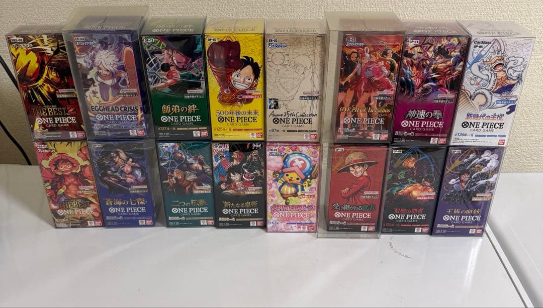 ワンピースカード１６BOXテープ付きまとめ売り