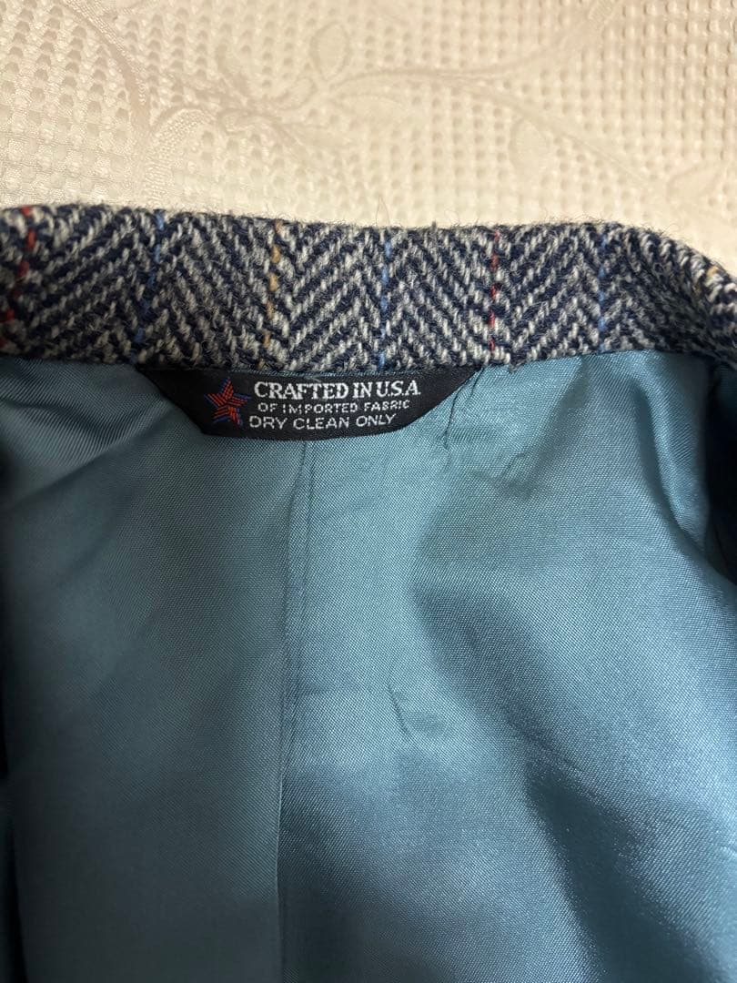 Harris Tweed ハリスツイード 米国製 ウール テーラード　綺麗