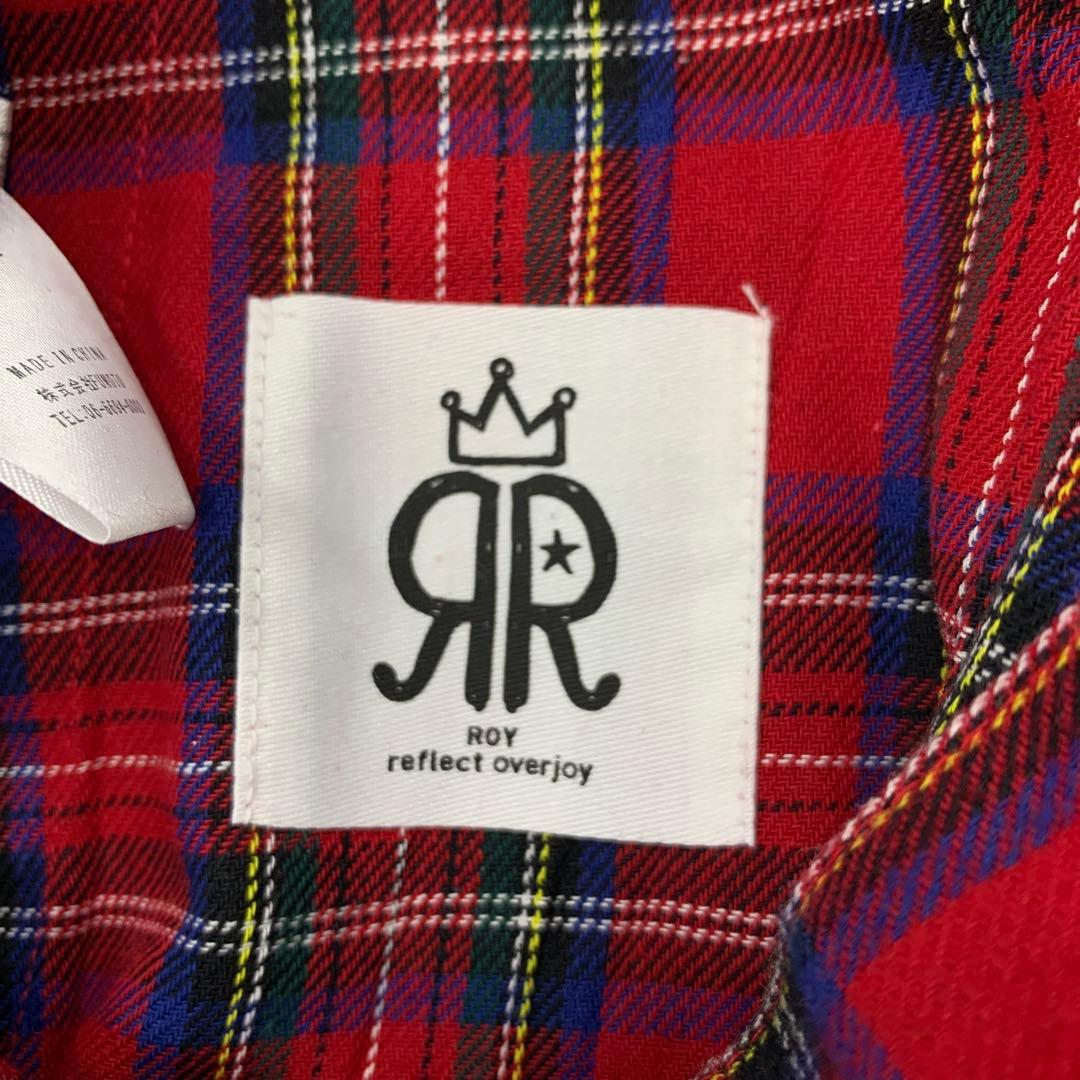 72▢ROY REFLECT OVERJOYチェックハーフPT TS0523-6