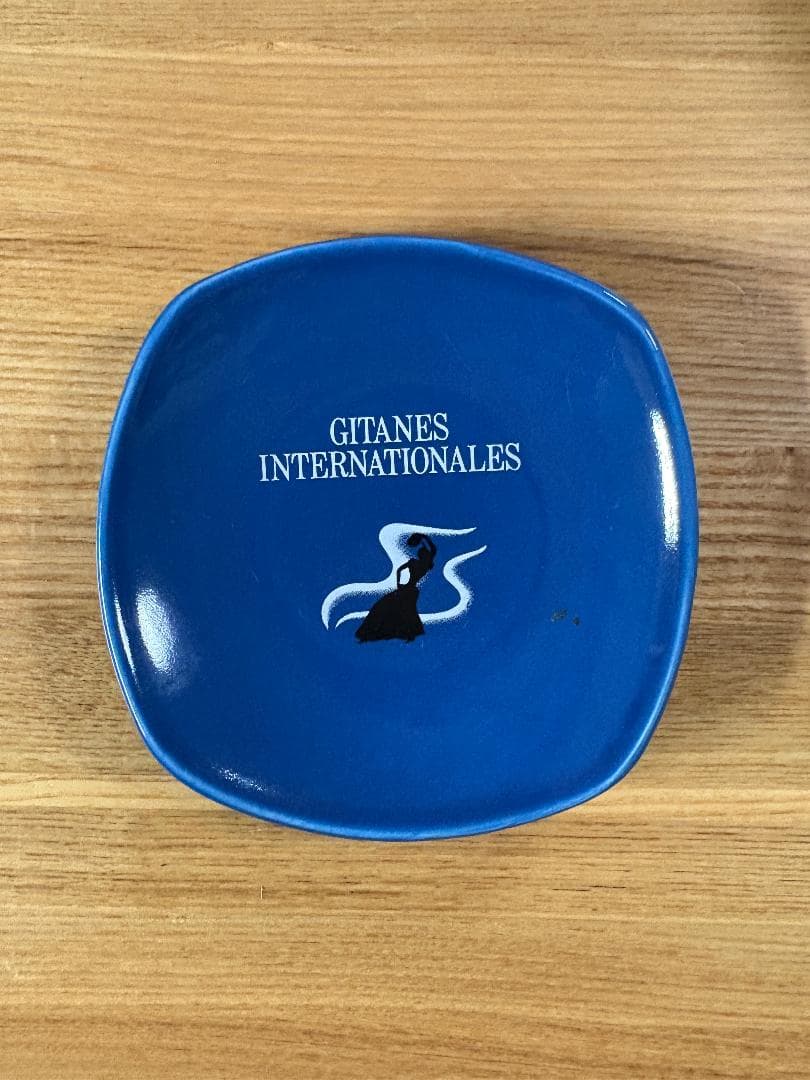 ［2個セット］Gitanes ジタン 灰皿 ブルー アンティーク