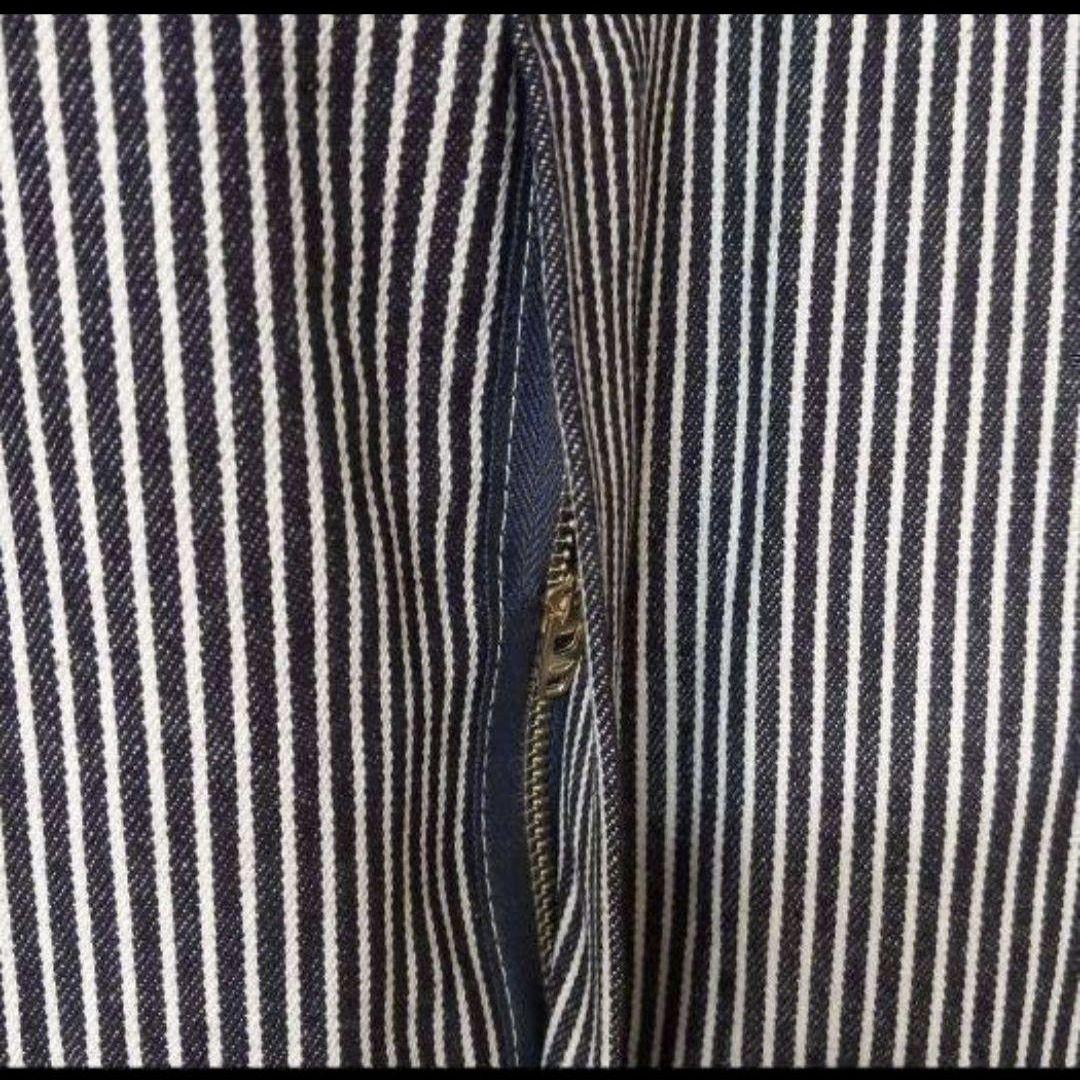 新品 34x32 HS ヒッコリーストライプ ディッキーズ オーバーオール