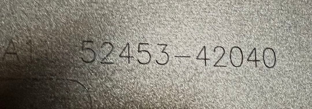 rav4 50系　純正　リアスキッドプレートのみ　ラプター塗装　中細目