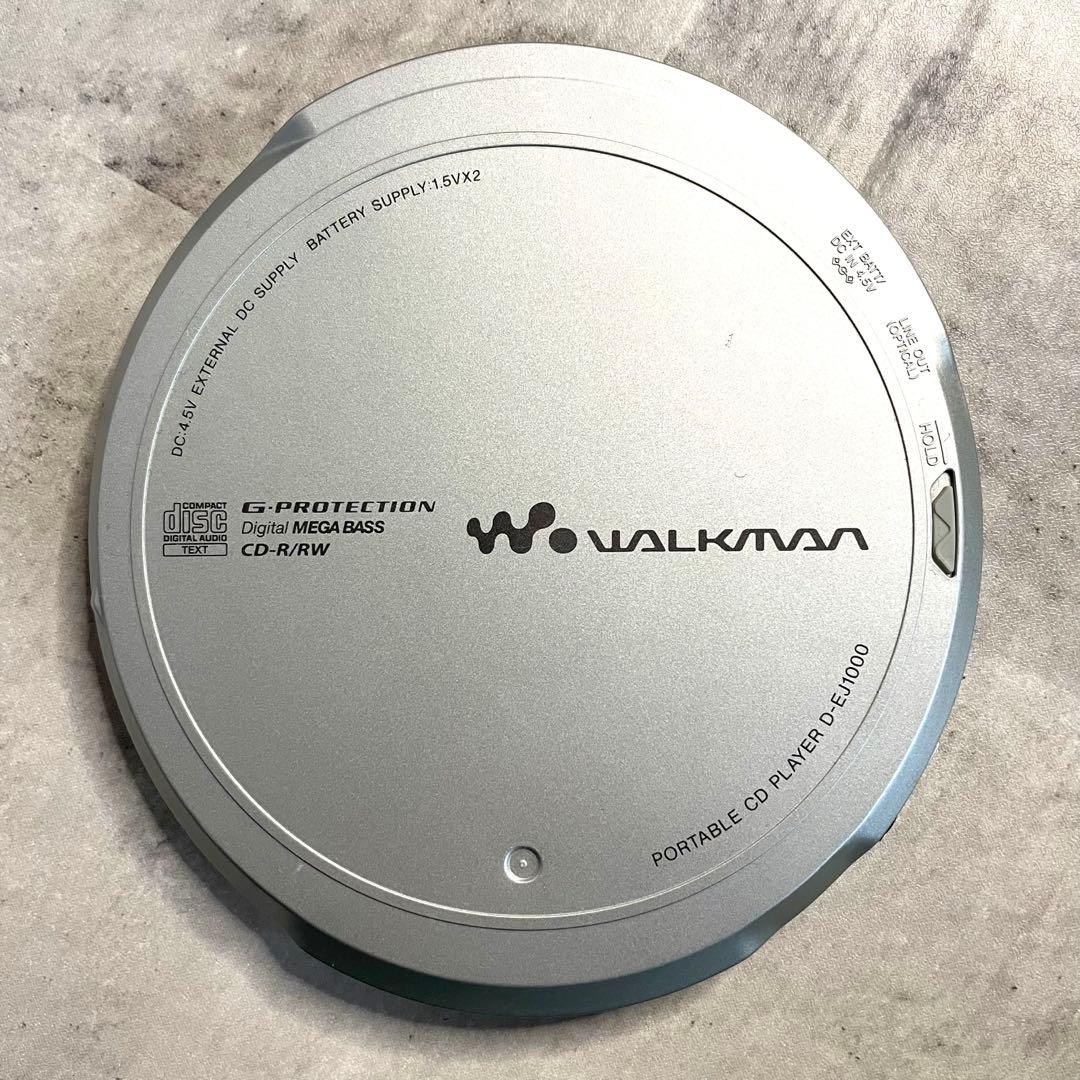 動作良品ソニー CDウォークマンD-EJ1000 名機イヤホン MDR-EX70