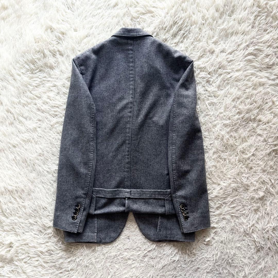 <美品>LARDINI グレー ウール ジャケット サイズ46