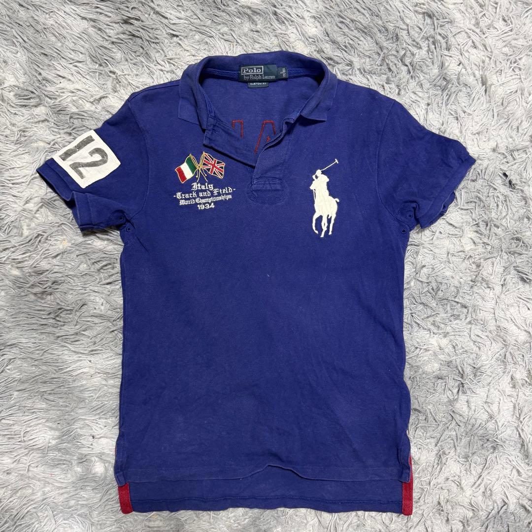 チーフキーフ着用 希少 ビックポニー ポロシャツ ラルフローレン swag uk