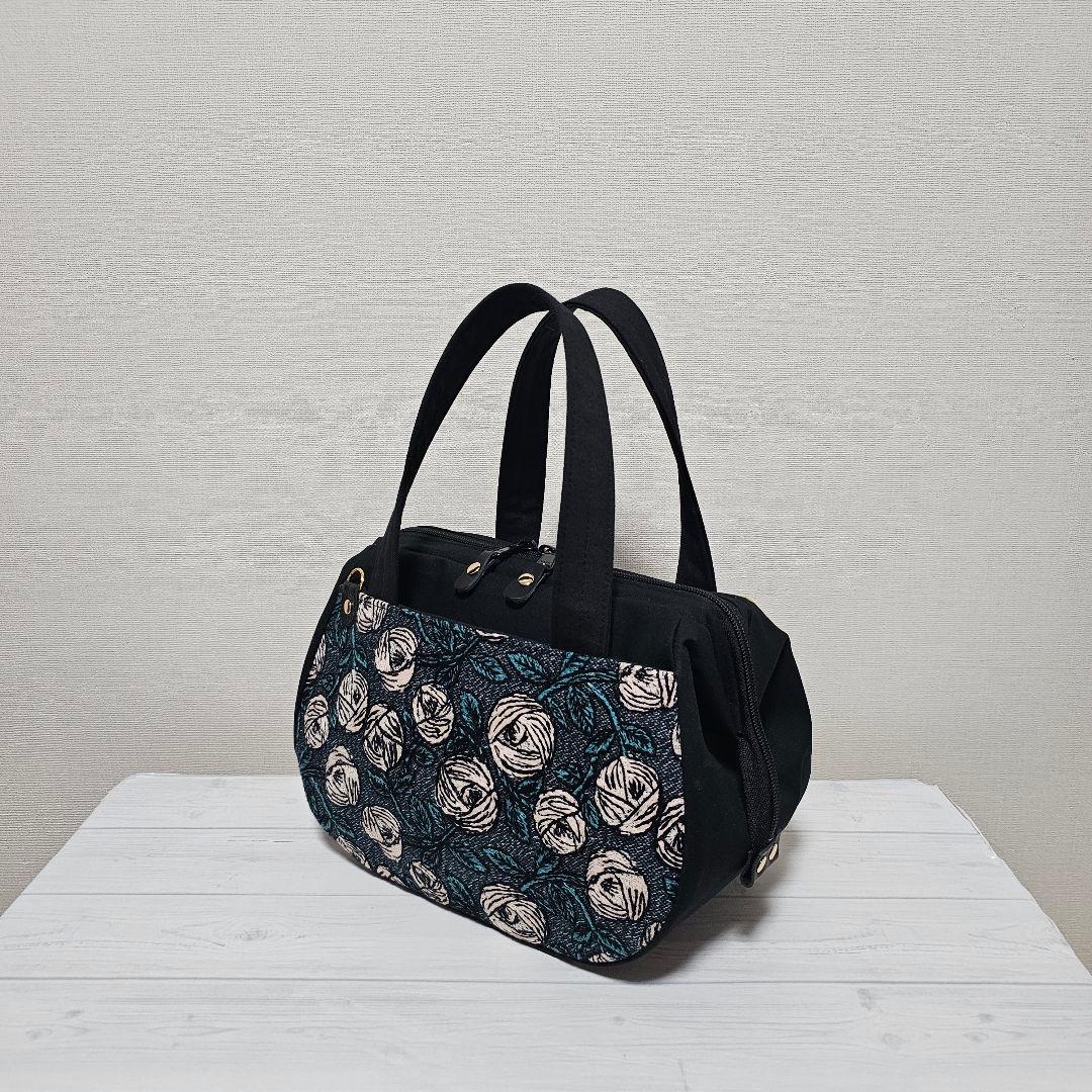 r.ぽってりボストンL rosy ブルーグリーン ミナペルホネン