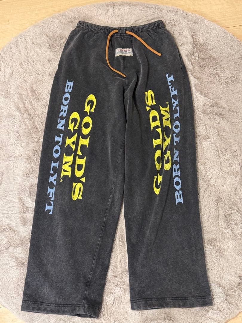 【mサイズ】LÝFT × GOLD'S GYM LOGO LONG PANTS