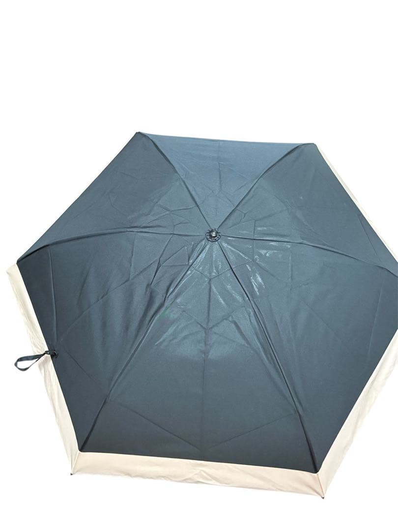 SUN BARRIER 100 折りたたみ傘 黒/ピンク