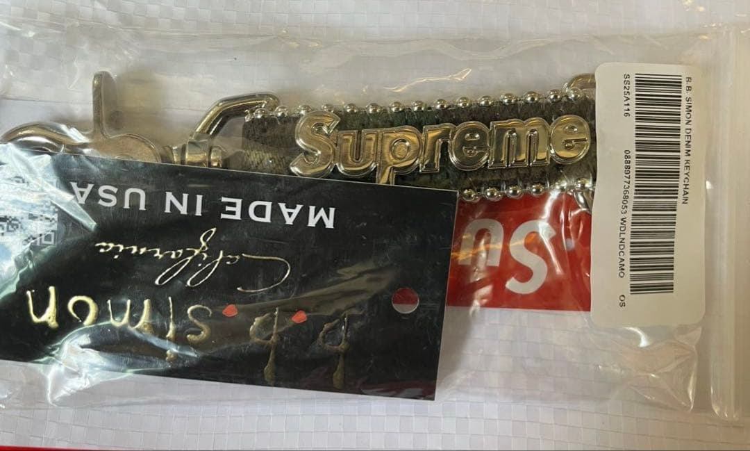 小物 Supreme b.b. Simon Denim Keychain camo