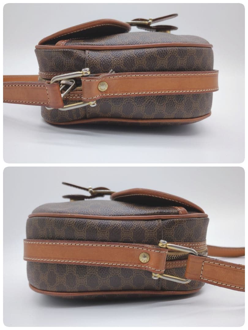 【人気モデル・良品】セリーヌ☆ショルダーバッグ マカダム トリオンフ PVC