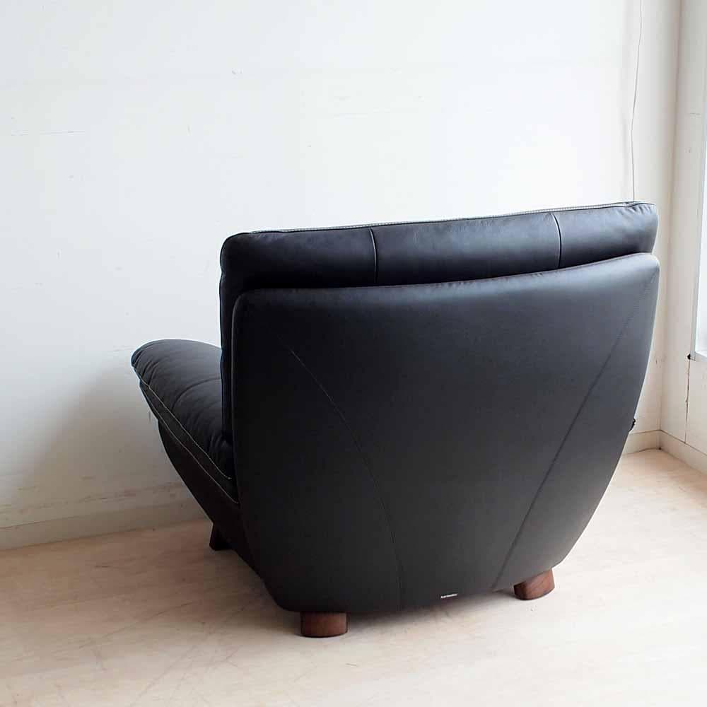 カリモク ZT83モデル 本革 ハイバックソファ 1人掛け B ZR24285