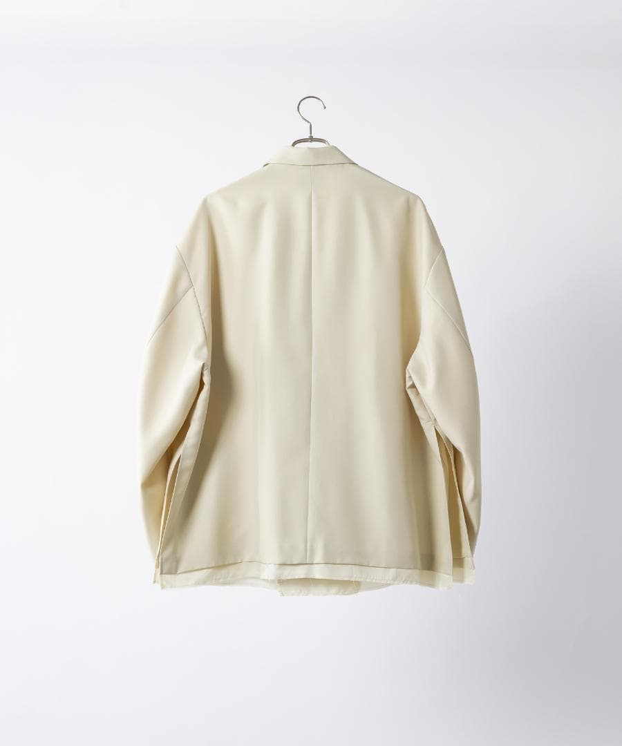 ジャケット・アウター Oversize double-breasted cut off jacket