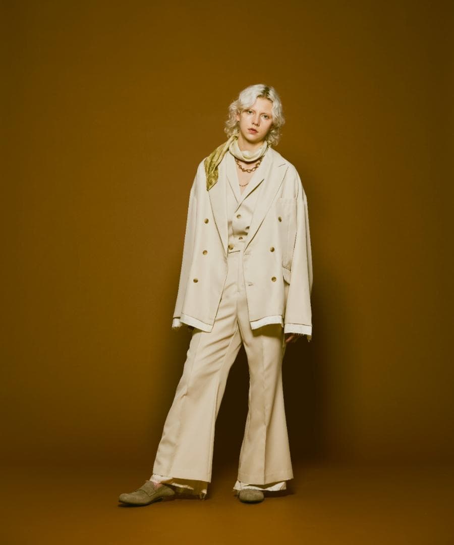 ジャケット・アウター Oversize double-breasted cut off jacket