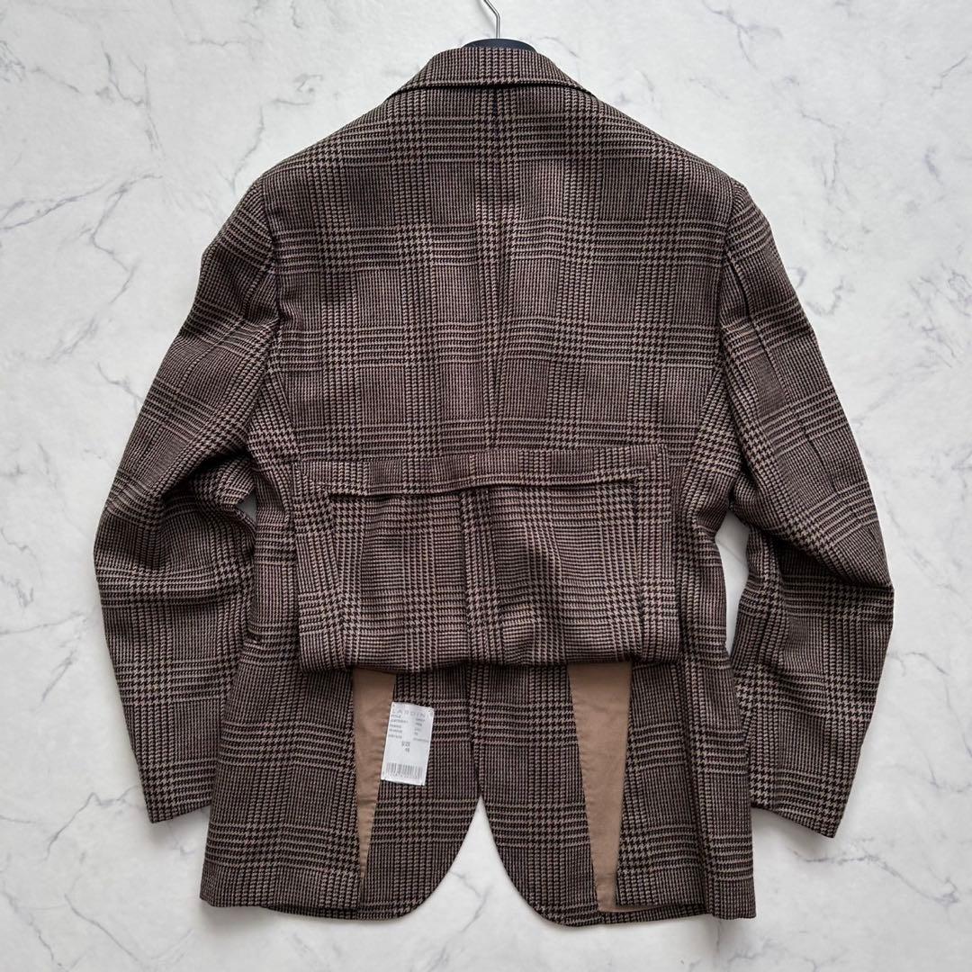 LARDINI ラルディーニ ロロピアーナ チェックテーラードジャケット 46