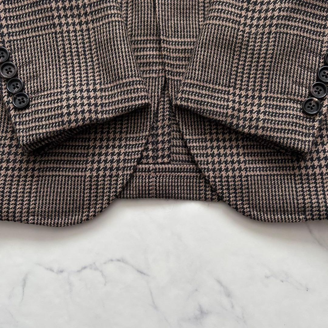 LARDINI ラルディーニ ロロピアーナ チェックテーラードジャケット 46