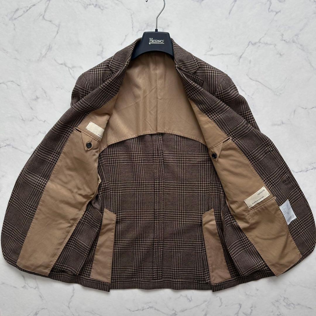 LARDINI ラルディーニ ロロピアーナ チェックテーラードジャケット 46