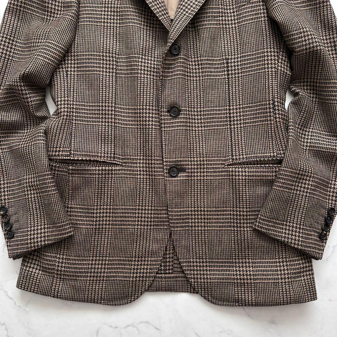 LARDINI ラルディーニ ロロピアーナ チェックテーラードジャケット 46