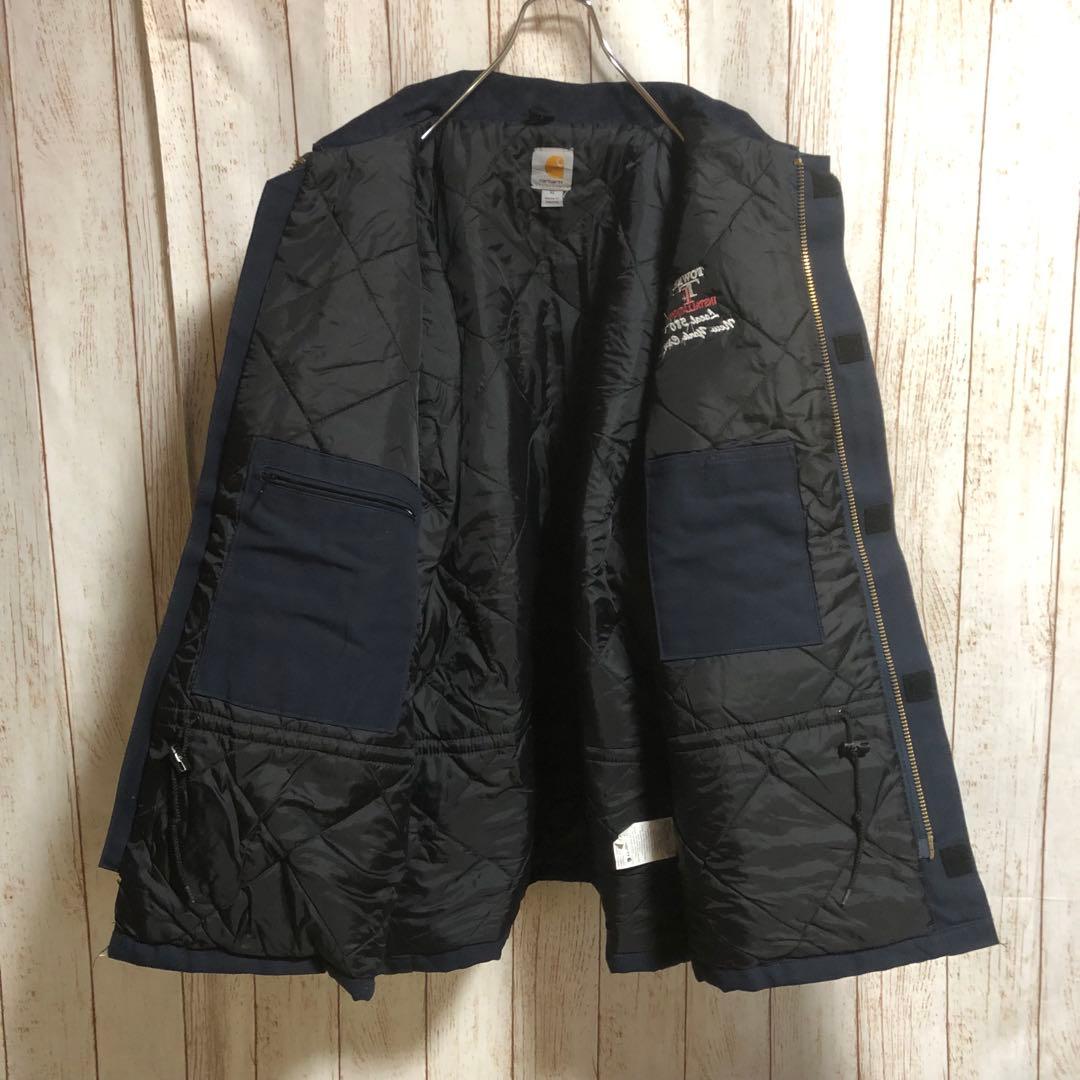 944 メキシコ製カーハートトラディショナルコートダック地企業刺繍USA古着