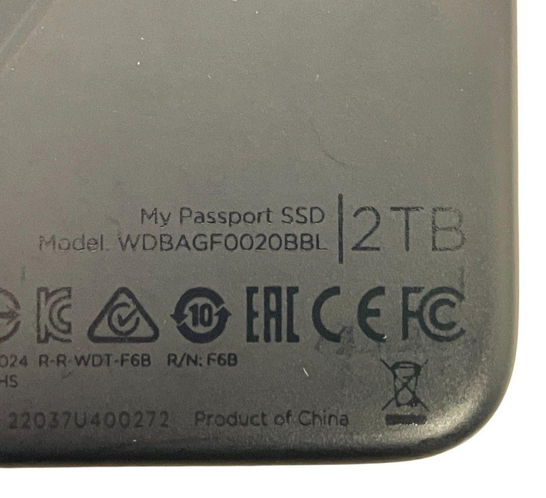 WD My Passport SSD ポータブル 外付け 2TB