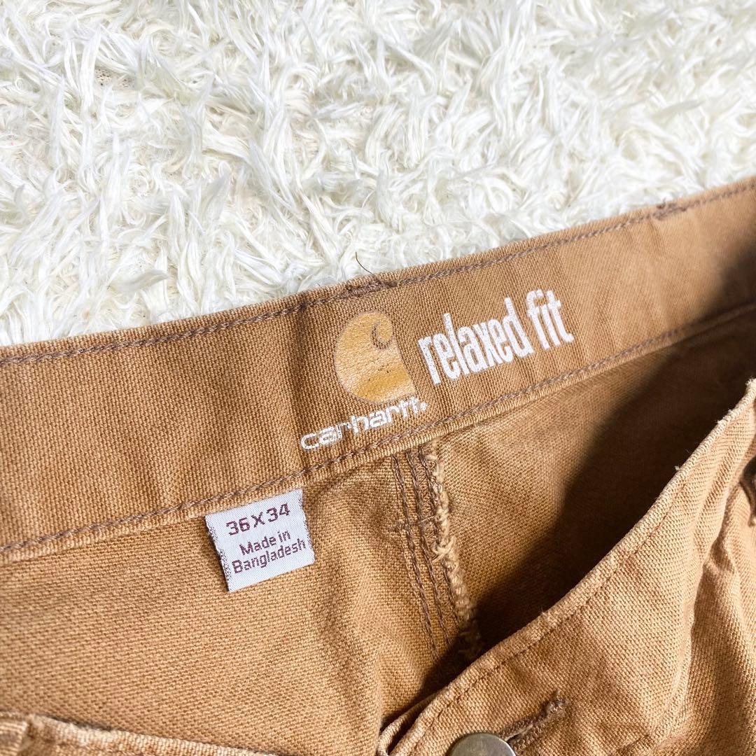 Carharu カーハート ダブルニー ペインターパンツ キャメル W36L34