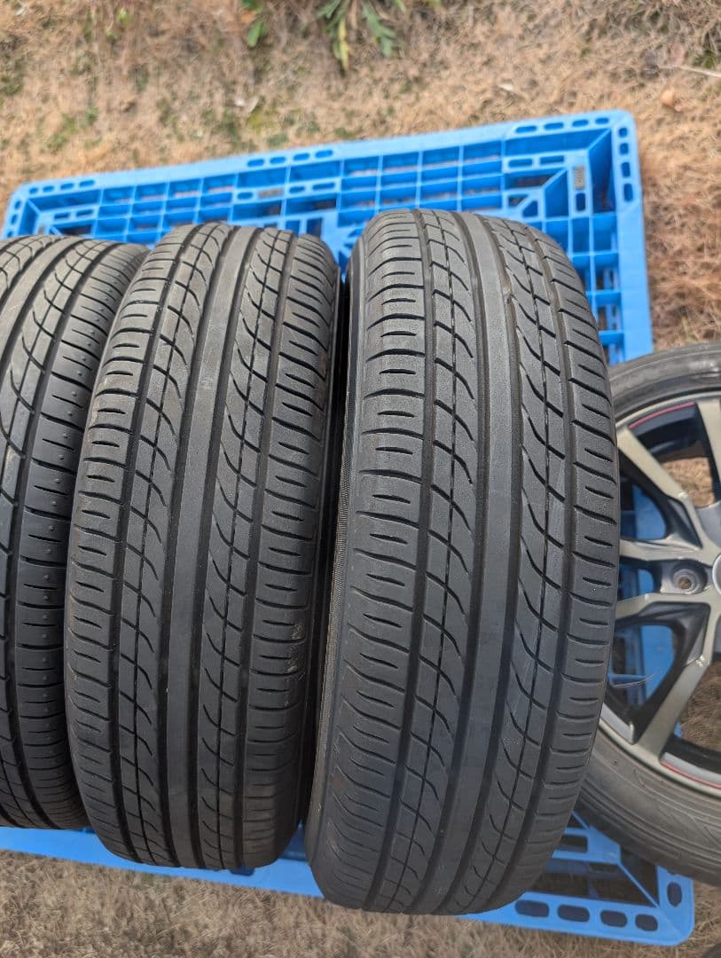 ②中古品 ダイハツタント2024製タイヤ付き純正ホイール4本セットの2本