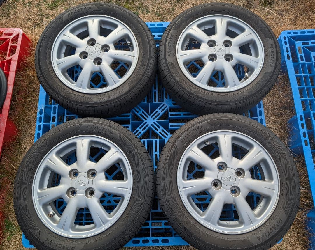 ②中古品 ダイハツタント2024製タイヤ付き純正ホイール4本セットの2本
