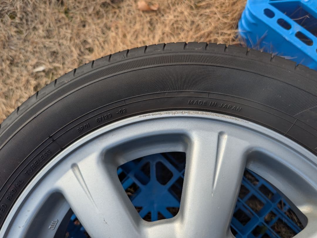 ②中古品 ダイハツタント2024製タイヤ付き純正ホイール4本セットの2本