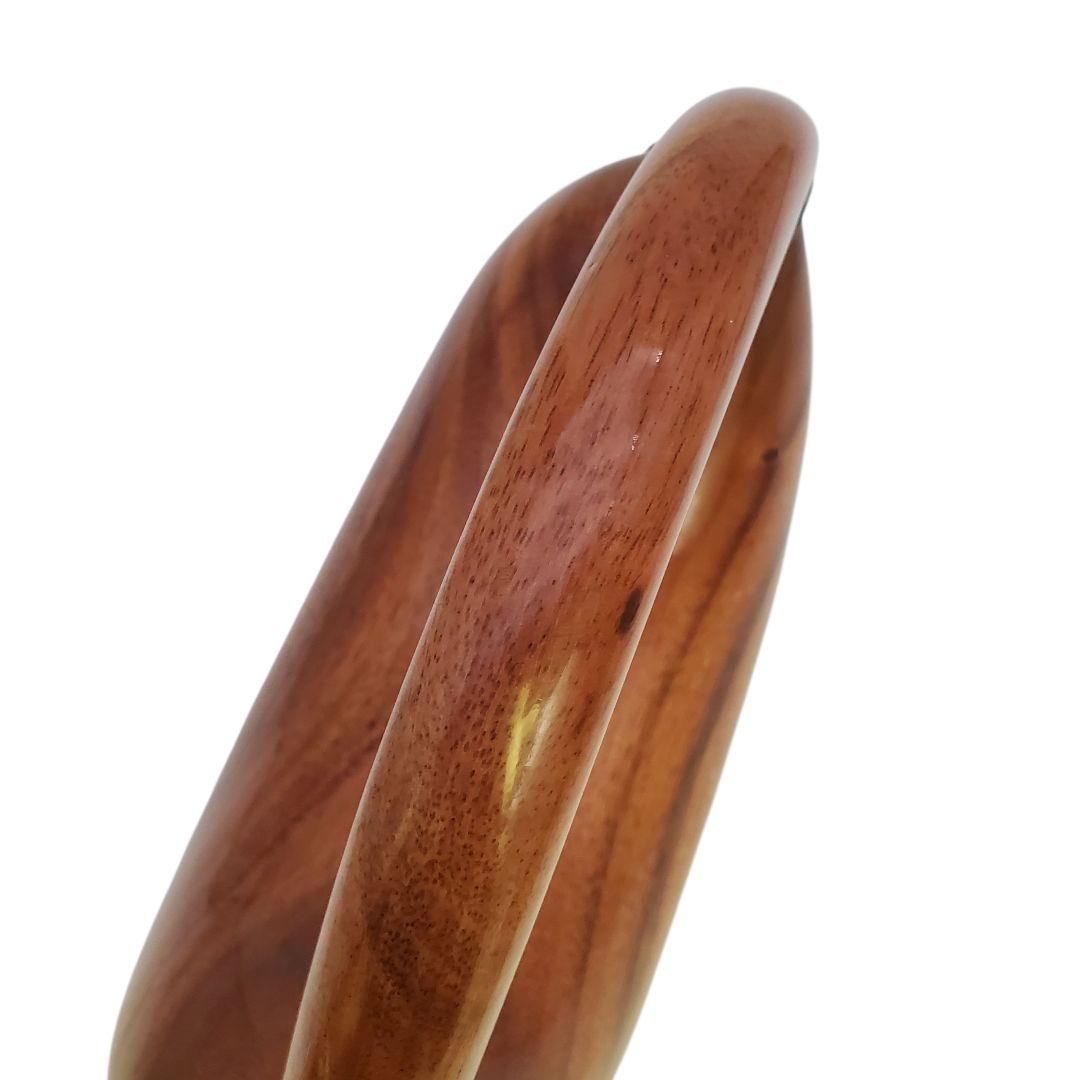 極美品 ティミーウッズ 木製 ハンドバッグ アカシア 天然木 希少 レア