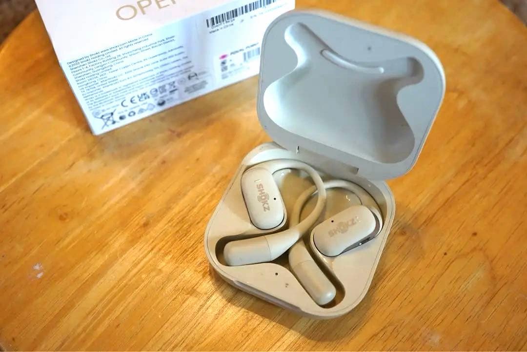 SHOKZ OPENFIT ワイヤレスイヤホン ベージュ 美品