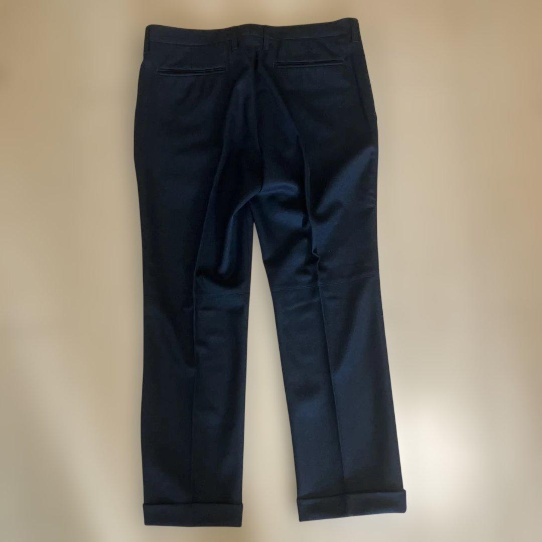 【極美品】3万　ジュンハシモト　ウールスラックス　XVパンツ　黒　XL