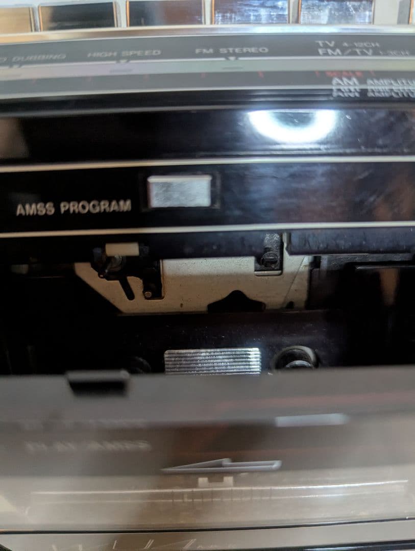 SANYO MR-WU4 MKⅢ ダブルラジカセ ブラック 昭和レトロ