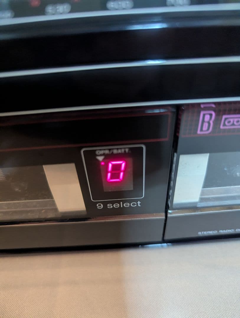 SANYO MR-WU4 MKⅢ ダブルラジカセ ブラック 昭和レトロ