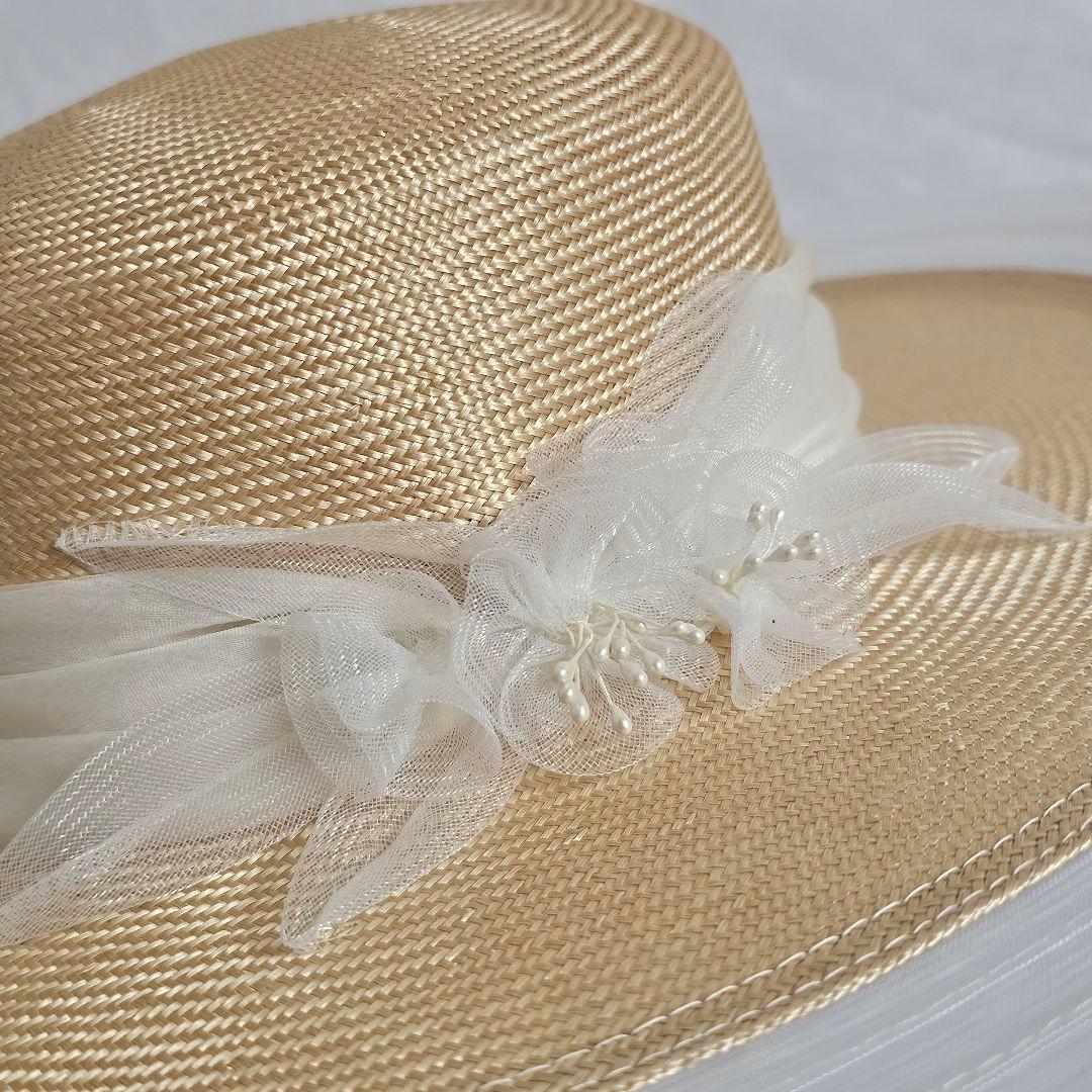 maxim マキシン リボン付き ハット 実測約56 帽子